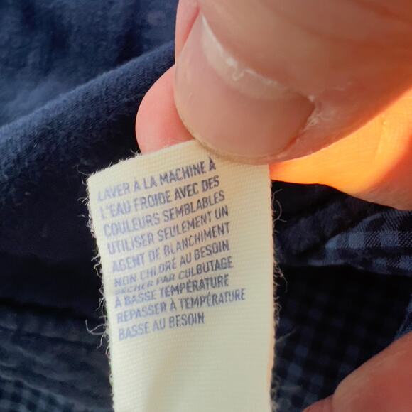 American Eagle Outfitter Shirt Men 2XL Vintage Fit Marble Snap Buttons Flannel - Picture 9 of 11